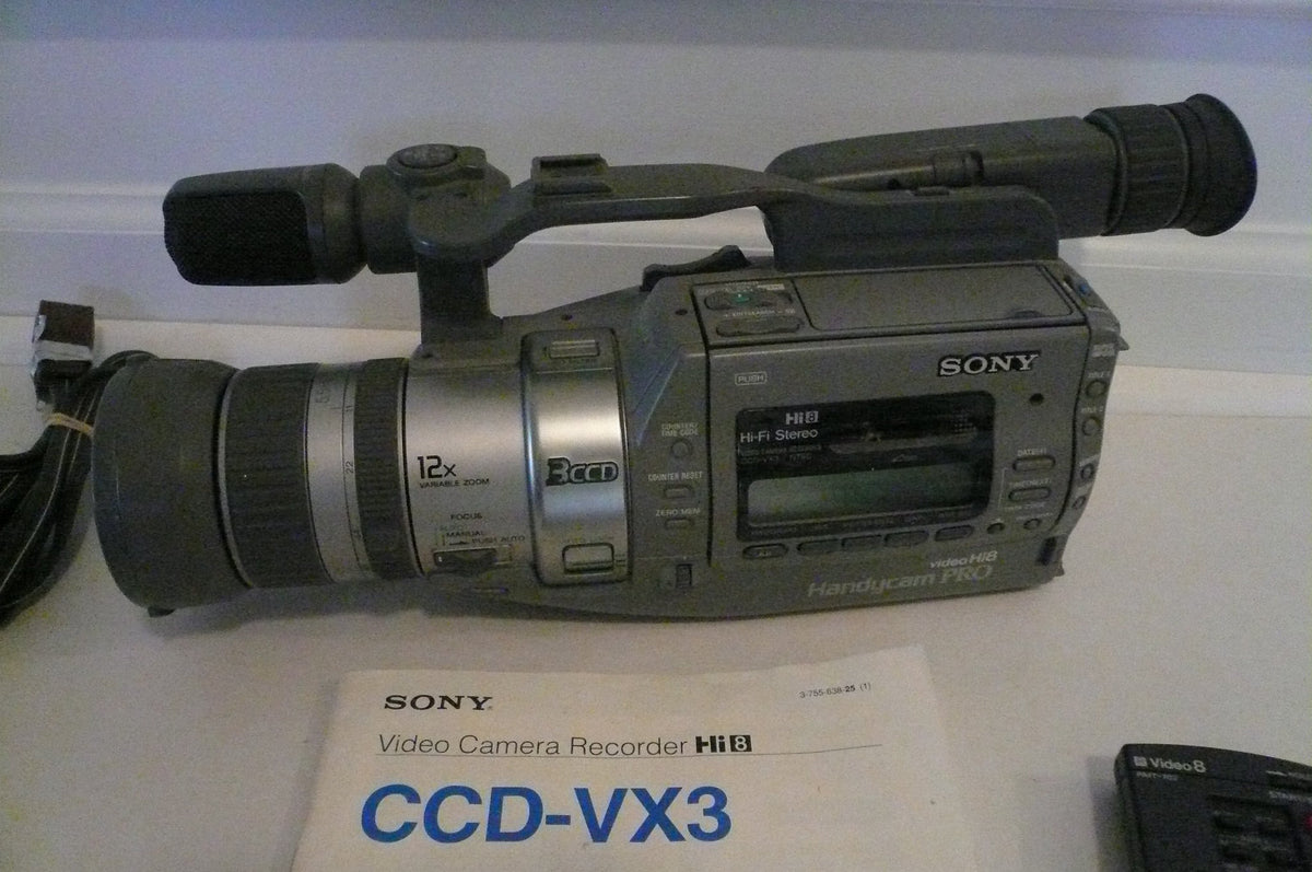 Repair service Sony CCD-VX3 Hi8 three CCD camcorder – I & N