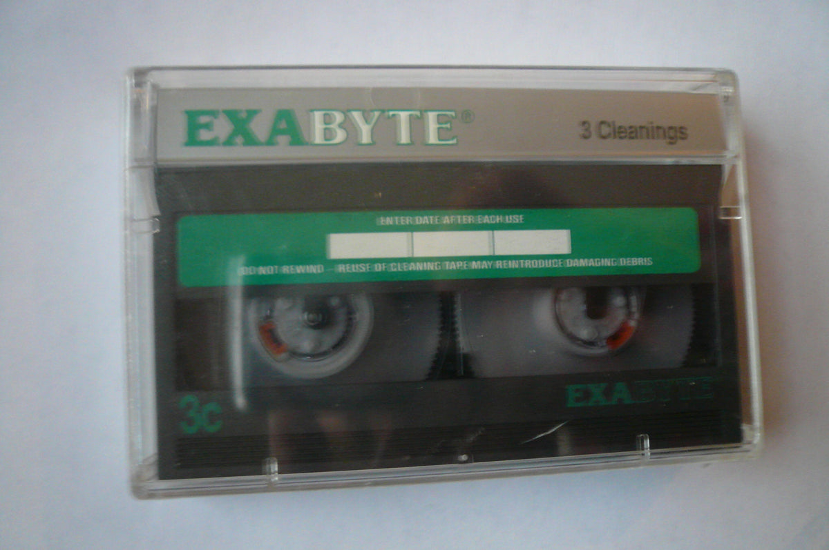 ExaByte 8mm, Hi8, digital8 video head cleaning tape I & N Electronics