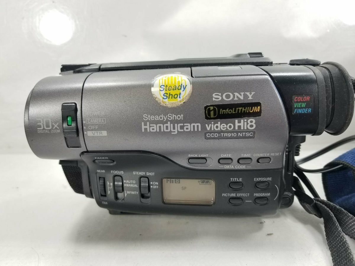 Sony CCD-TR910 Hi8 analog NTSC stereo camcorder – I & N