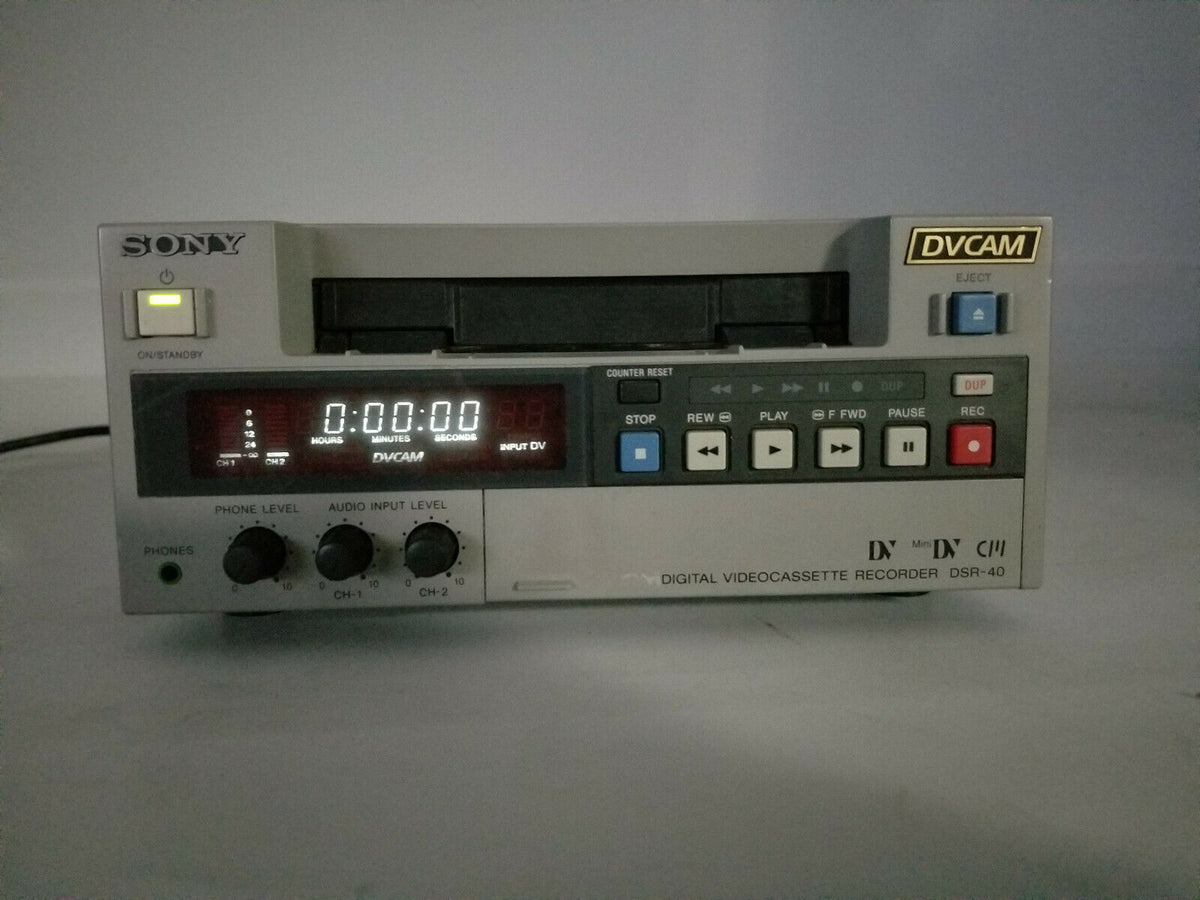 Sony DSR-40 mini DV / DV cam NTSC heavy duty commercial VCR – I