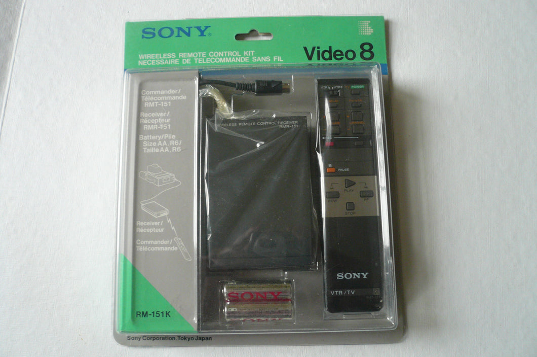 Sony RM-151K wireless remote for EV-C8u, EVO-210