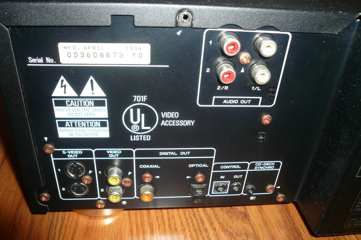 Pioneer CLD-D703 Laserdisc CD CDV Player – I & N Electronics