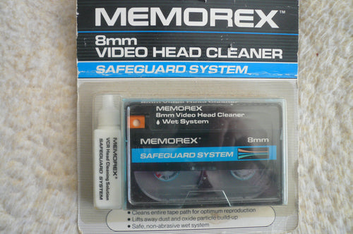 Memorex 8mm Hi8 digital8 video head cleaning cassette