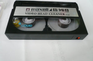 Maxell 8mm Hi8 digital8 video head cleaning cassette