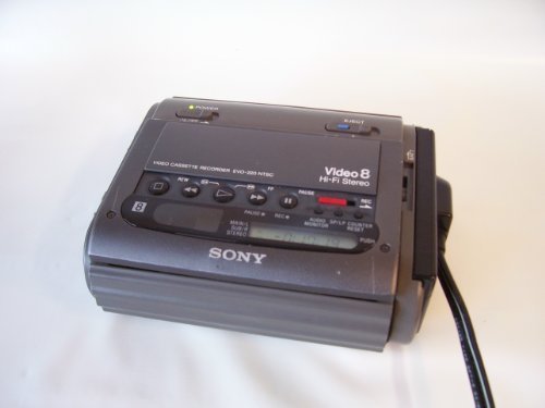 Sony EVO-220 NTSC video Walkman plays 8mm video8 Hi8 analog