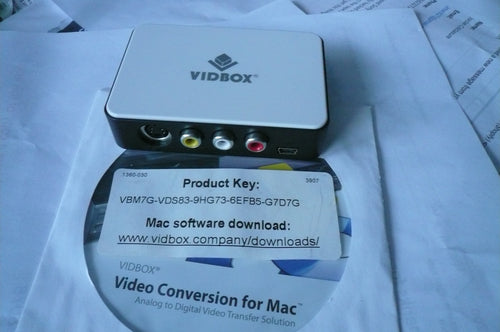 Vidbox VCD analog to digital video conversion for Mac
