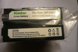 Kastar NP-F990 new sealed battery for Sony Camcorders & Video Walkman