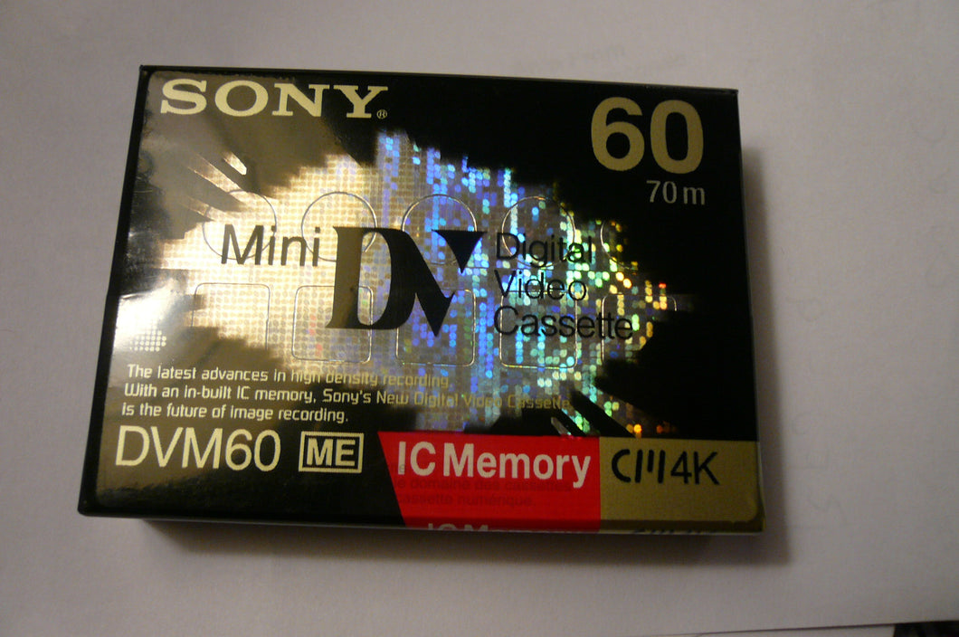 Rare sony DVM-60ME miniDV tape with IC memory