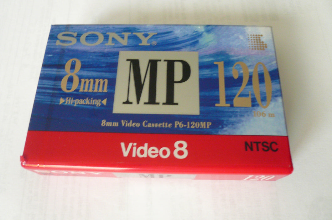 sony P6-120MP 8mm video cassette tape