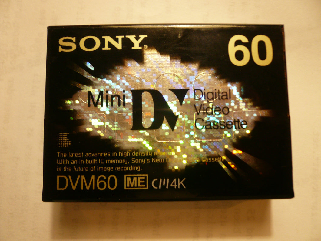 Sony DVM60ME MiniDV tape