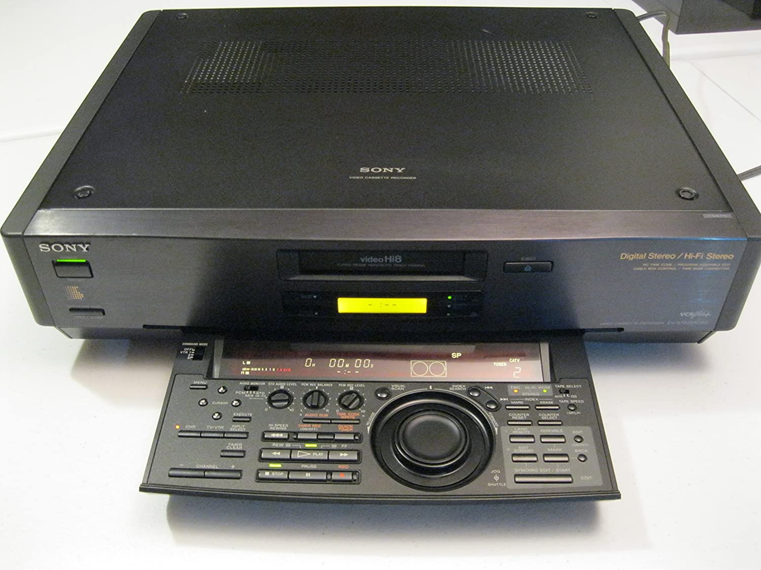 sony EV-S7000 NTSC Hi8 Stereo VCR plays 8mm Hi8 analog tapes – I 