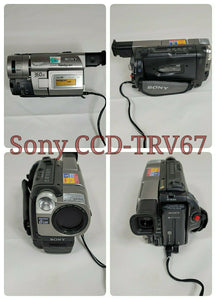 Sony CCD-TRV67 Hi8 heavy duty NTSC camcorder plays 8mm Hi8 analog tapes