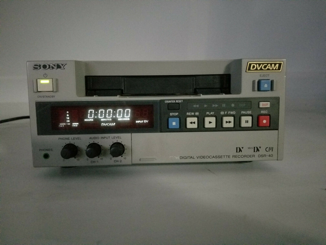 Sony DSR-40 mini DV / DV cam NTSC heavy duty commercial VCR