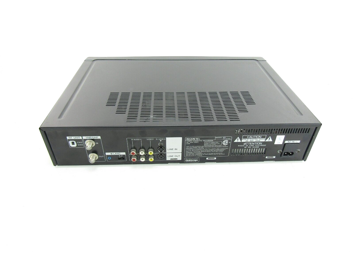 Sony EVC200 Hi8 NTSC analog stereo VCR plays 8mm Hi8 analog tapes I