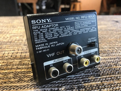 Sony RFU-80uc Audio Video Adapter for Sony EV-C8u EVO-210 CCD-V8AF, CCD-V110