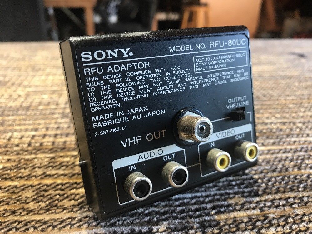 Sony RFU-80uc Audio Video Adapter for Sony EV-C8u EVO-210 CCD-V8AF, CCD-V110