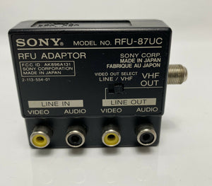 Sony RFU-87uc Audio Video Adapter for EV-C8u EVO-210 CCD-V8AF, CCD-V110
