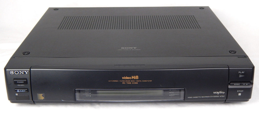 sony EV-S5000 NTSC Hi8 Stereo VCR plays 8mm Hi8 analog tapes