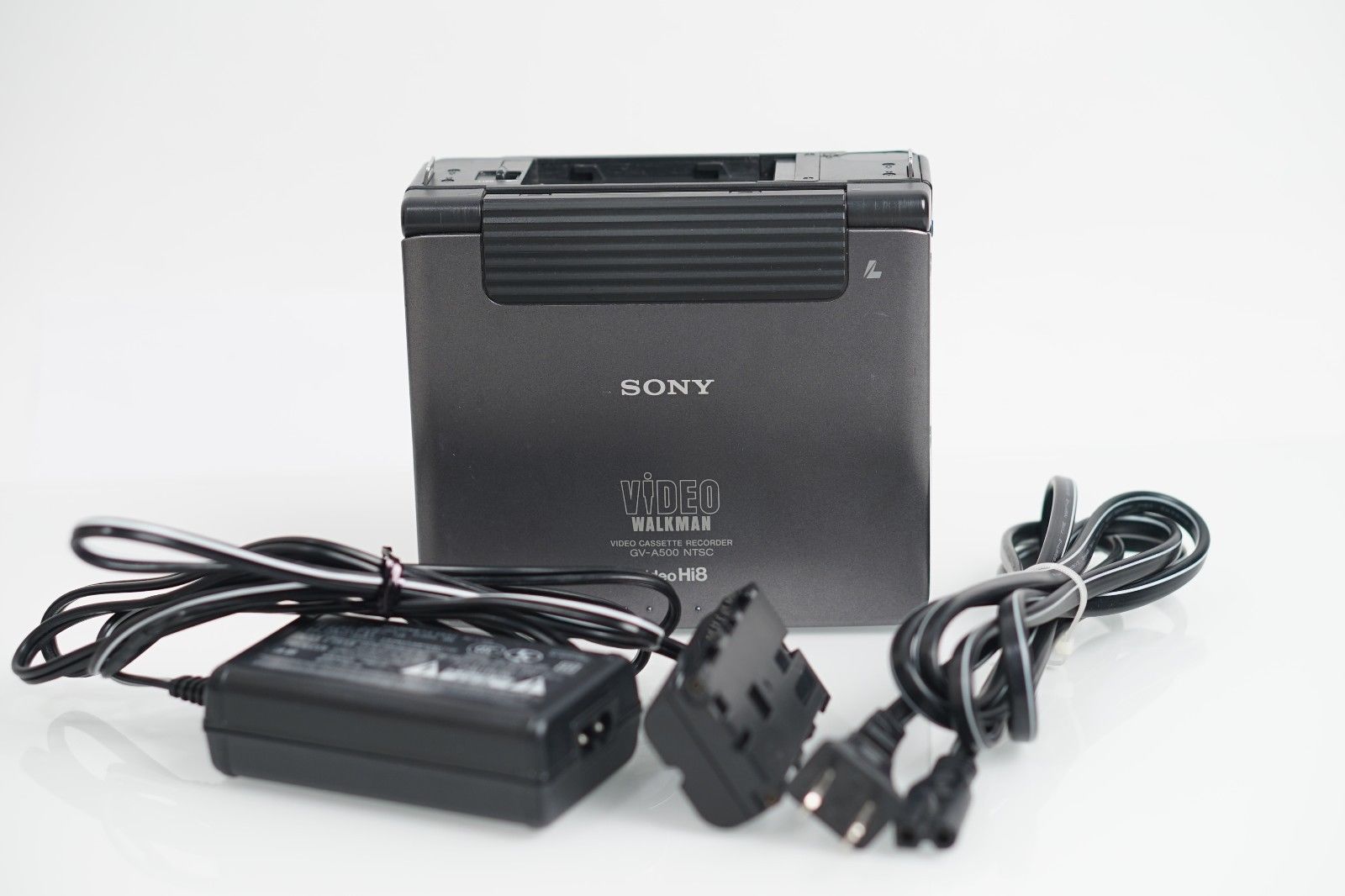 Sony GV-A500 Hi8 NTSC video walkkman plays 8mm Hi8 analog Sony GV-A500 Hi8 NTSC video walkkman plays 8mm Hi8 analog