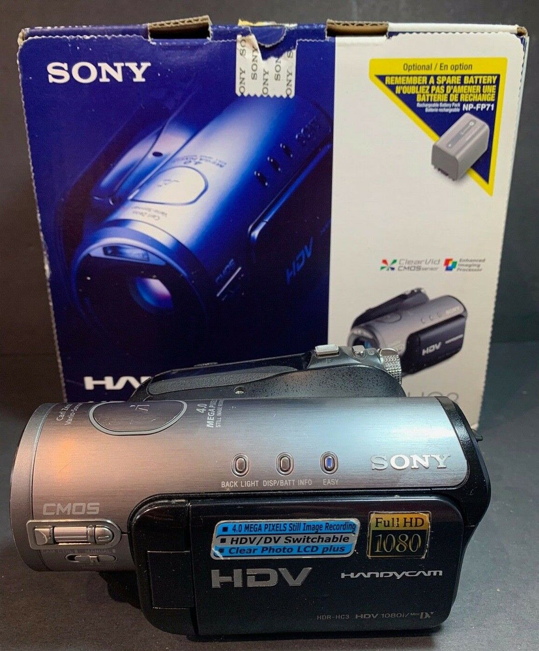 Sony HDR-HC3 high definition miniDV NTSC camcorder